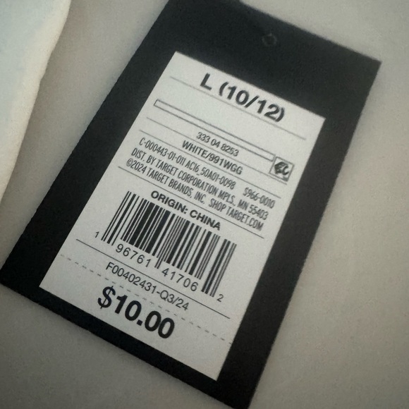 NWT Target Art Class White T-Shirt and Black Pants Set Girls Size 10/12 - Picture 2 of 11